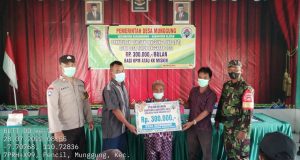 Pemdes Munggung Salurkan Bantuan Langsung Tunai Dana Desa Tahap 7 Bulan Juli 2022