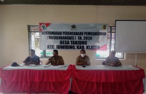Musyawarah Pembangunan Desa Tanjung Tahun Anggaran 2024