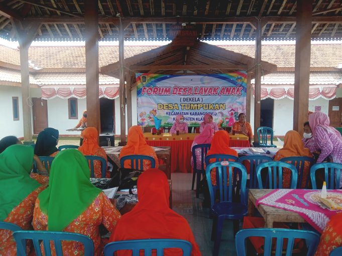Sosialisasi Desa Layak Anak, Desa Tumpukan