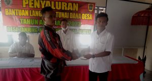 Penyaluran BLT-Dana Desa Bulan Juni Desa Tanjung.