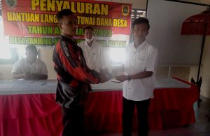 Penyaluran BLT-Dana Desa Bulan Juni Desa Tanjung.