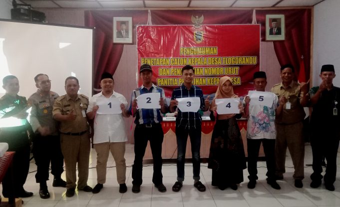 Penetapan dan Pengundian No Urut Calon Kades Tlogorandu