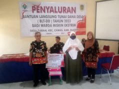 Pemerintah Desa Baran Salurkan BLT-DD Tahap Delapan Tahun 2023