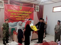 Serah Terima Jabatan Kepala Desa Tlogorandu Masa Bakti 2023-2029