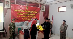 Serah Terima Jabatan Kepala Desa Tlogorandu Masa Bakti 2023-2029