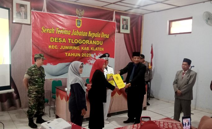 Serah Terima Jabatan Kepala Desa Tlogorandu Masa Bakti 2023-2029