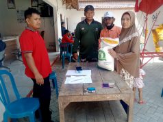 Banyaknya 338 KPM Di Desa Tumpukan Terima Bantuan Beras.