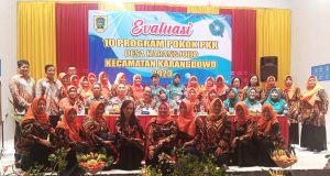 Evaluasi Pelaksanaan 10 Program Pokok PKK Desa Karangjoho.