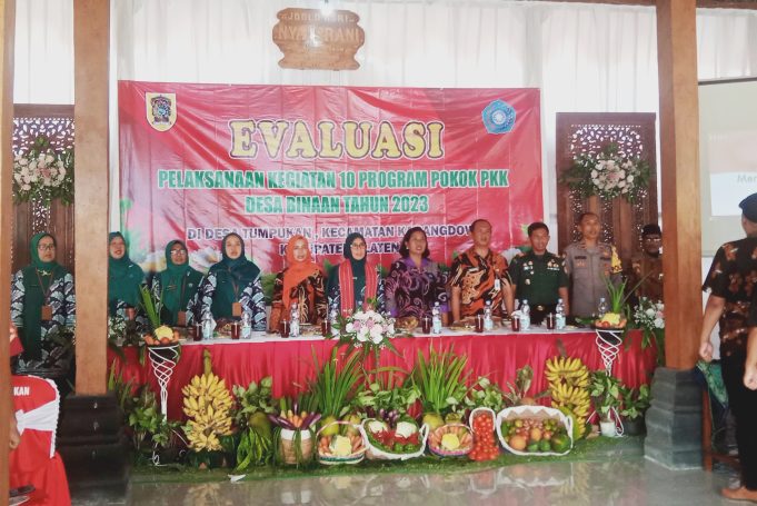 Evaluasi Pelaksanaan 10 Program PKK Desa Binaan Di Desa Tumpukan.