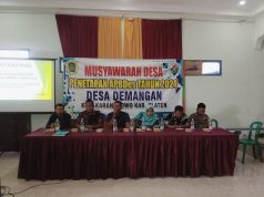 Musdes Penetapan APBDes Tahun Anggaran 2024 Desa Demangan.