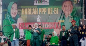 Peringati Harlah PPP Ke 51 Dan Kampanye Terbuka Di Lapangan Akbar Juwiring.