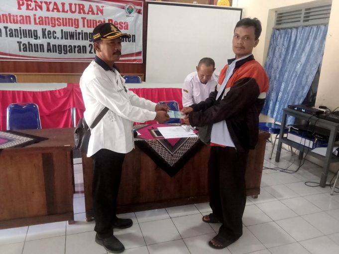 Sebanyak 34 KPM Di Desa Tanjung Terima Bantuan Langsung Tunai Dana Desa Bulan Januari, Pebruai Dan Maret 2024
