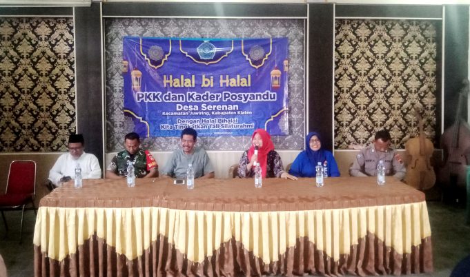 PKK Bersama Kader Posyandu Desa Serenan Gelar Halal Bi Halal.