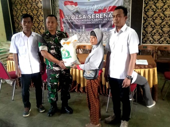 Pemdes Serenan Salurkan Bantuan Pangan Beras Tahap VI Bulan Juni 2024.