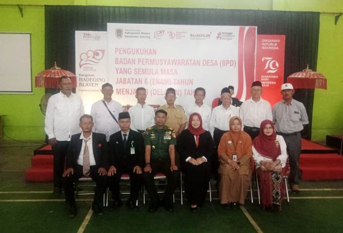 BPD Se Kecamatan Juwiring Resmi Di Perpanjang Masa Jabatan Dari 6 Tahun Menjadi 8 Tahun