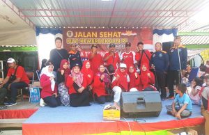 Rayakan HUT Kemerdekaan RI Ke 79 Pemdes Tanjung Gelar Jalan Sehat.