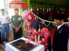 Bupati Klaten Meresmikan GOR MINA Dalam Kegiatan Sambang Warga Di Desa Mrisen