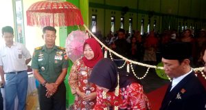 Bupati Klaten Meresmikan GOR MINA Dalam Kegiatan Sambang Warga Di Desa Mrisen