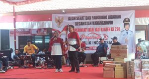Semarak Peringatan Hari Jadi Klaten Ke-220 Dan HUT Kemerdekaan RI Ke-79 Di Kecamatan Karangdowo