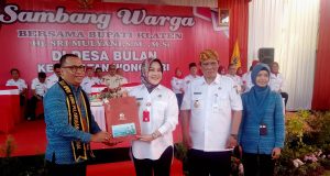 Bupati Klaten Laksanakan Kegiatan Sambang Warga Di Desa Bulan