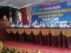 Pelaksanaan Evaluasi 10 Program PKK Desa Binaan Di Desa Ketitang 2024.
