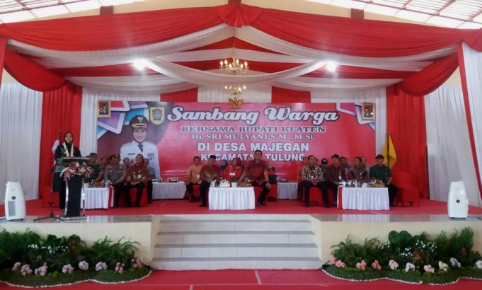 Bupati Klaten Melaksanakan Kegiatan Sambang Warga Di Desa Majegan