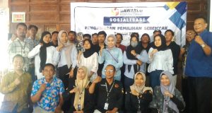 Panwascam Juwiring Gelar Sosialisasi Pengawasan Pemilihan Serentak Tahun 2024