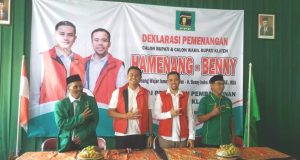 DPC PPP Kabupaten Klaten Gelar Deklarasi Pemenangan Cabup-Cawabup Pasangan Hamenang dan Benny