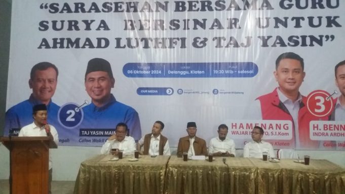 Sarasehan Guru Surya Bersinar Untuk Dukungan Ahmad Lhutfi-Taj-Yasin Pada Pilkada 2024