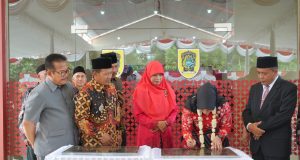 Dalam Kegiatan Sambang Warga, Bupati Klaten Resmikan GOR Abdi Kencana Desa Jetis