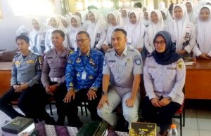 Dinas Perhubungan Klaten Gelar Sosialisasi Keselamatan Lalu lintas Di SMK Negeri 1 Pedan
