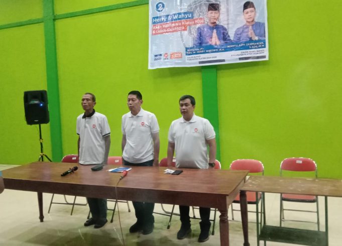 Paslon Bupati Klaten Hery-Wahyu Gelar Sosialisasi Di Karangdowo.
