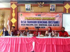 Pemerintah Kecamatan Juwiring Gelar Pelatihan Kapasitas Desa Tangguh Bencana (DESTANA) Di Desa Tanjung