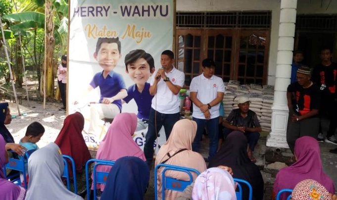 Paslon Bupati Klaten Hery-Wahyu Lakukan Kunjungan ke Daerah Dan Sampaikan Visi-Misinya