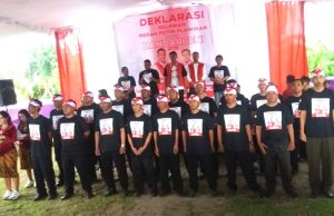 Relawan Merah Putih Desa Plawikan Deklarasikan Dukungan Pemenangan Pasangan Hamenang-Benny