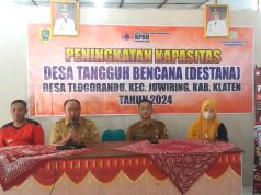 Peningkatan Kapasitas Desa Tangguh Bencana (DESTANA) Desa Tlogorandu