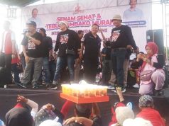 Kampanye Terakhir Paslon No Urut 03 Di Lapangan Bulurejo Berlangsung Meriah.