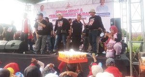 Kampanye Terakhir Paslon No Urut 03 Di Lapangan Bulurejo Berlangsung Meriah.