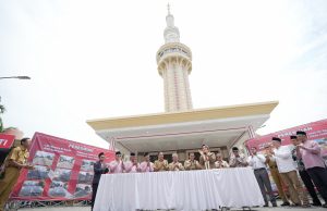 Bupati Klaten Resmikan Lift Menara Masjid Agung Al -Aqsha Dan Lengkapi Wisata Religi