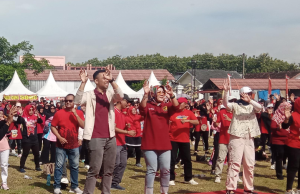 Karang Taruna Kabupaten Klaten Gelar Senam Bugar Sehat Dan Gebyar UMKM
