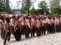 Kegiatan Pramuka Dengan Sistim Blok Kelas VIII SMP Negeri 1 Bendosari