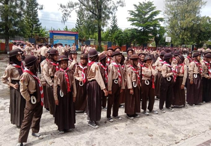 Kegiatan Pramuka Dengan Sistim Blok Kelas VIII SMP Negeri 1 Bendosari