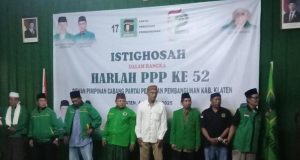 Peringatan Harlah ke 52, DPC PPP Klaten Gelar Istiqhosah dan Doa Bersama