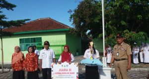 SMP Negeri 2 Karangdowo Predikat Sekolah sehat nomor 3 di Klaten.
