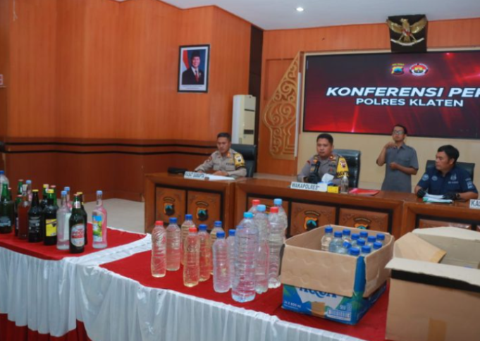 Gelar Operasi Pekat Dari Desember 2024 Hingga Februari 2025, Polres Klaten Berhasil Umgakap 7 Kasus Peredaran Miras Ilegal