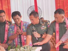 Pangdam IV Diponegoro Mayjen TNI Deddy Suryadi Resmikan Jembatan Merah Putih Di Klaten,