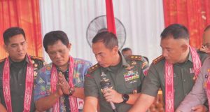 Pangdam IV Diponegoro Mayjen TNI Deddy Suryadi Resmikan Jembatan Merah Putih Di Klaten,