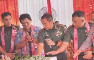 Pangdam IV Diponegoro Mayjen TNI Deddy Suryadi Resmikan Jembatan Merah Putih Di Klaten,