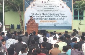 Sambut Bulan Suci Ramadhan Tahun 2025/1446 Hijriyah SMP N 2 Karangdowo Gelar Pengajian.