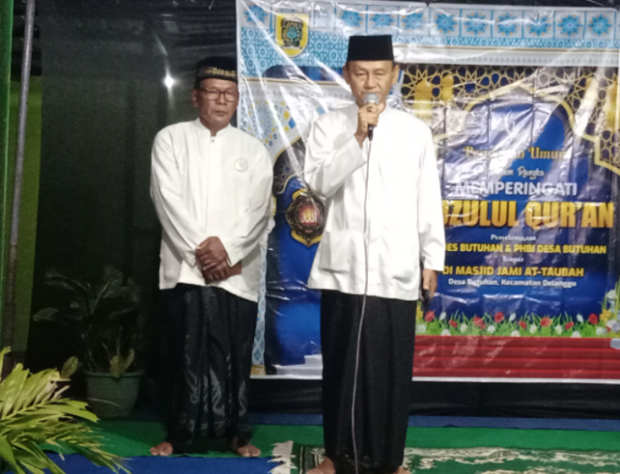 Peringatan Nuzulul Qur’an Di Masjid Jami At-Taubah Desa Butuhan.